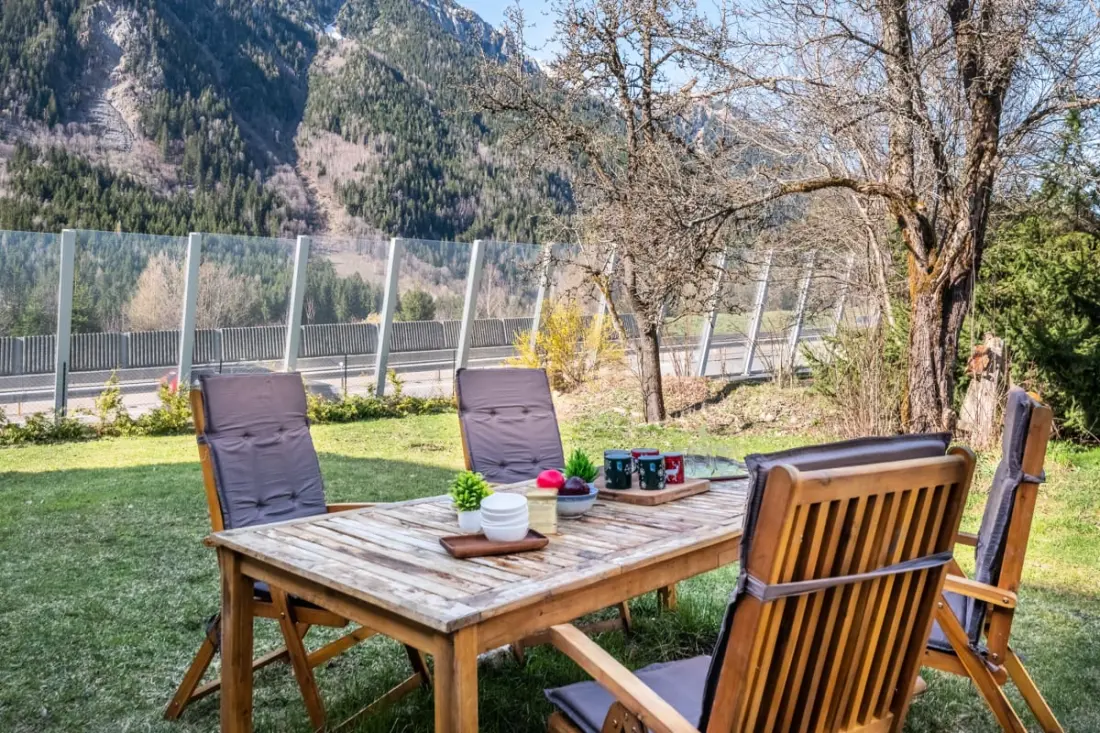 Loft kilátással a Mont Blanc-ra és a Bossons-gleccserre