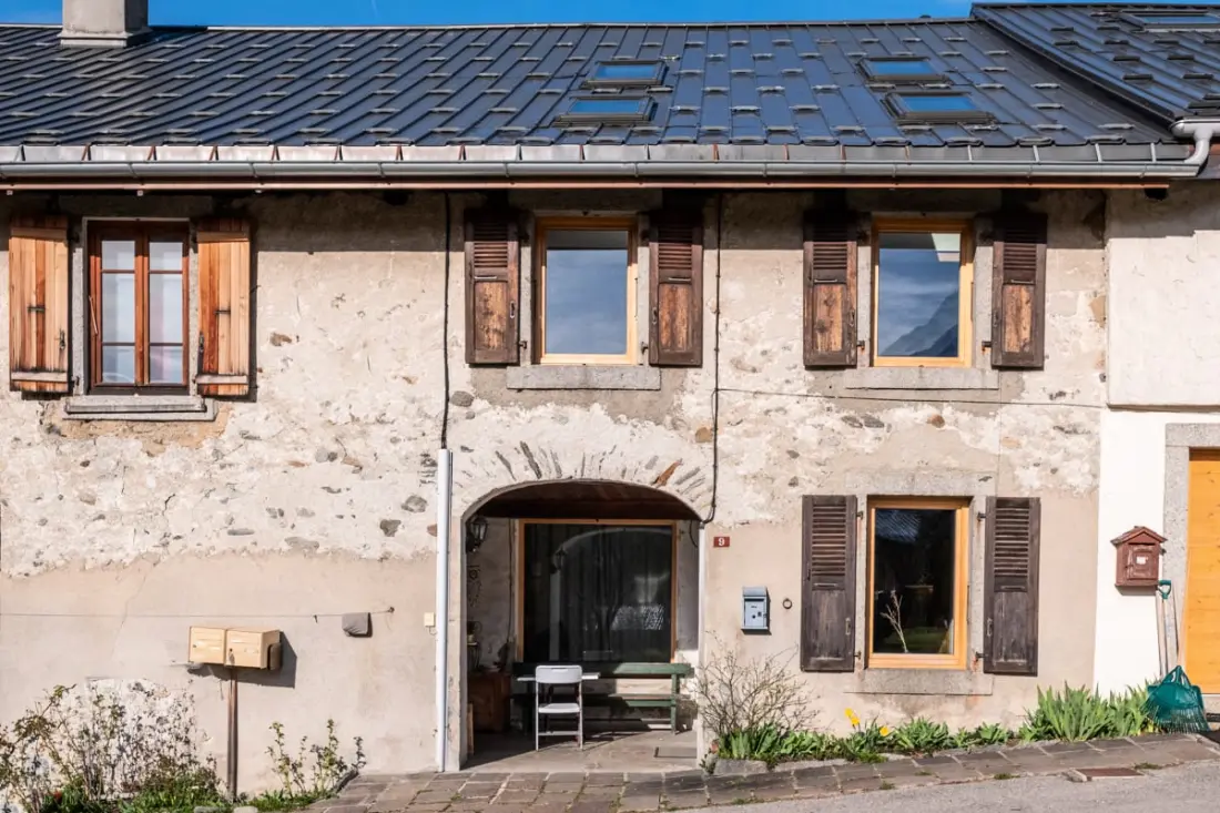 Loft kilátással a Mont Blanc-ra és a Bossons-gleccserre