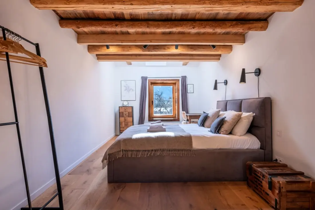 Loft kilátással a Mont Blanc-ra és a Bossons-gleccserre