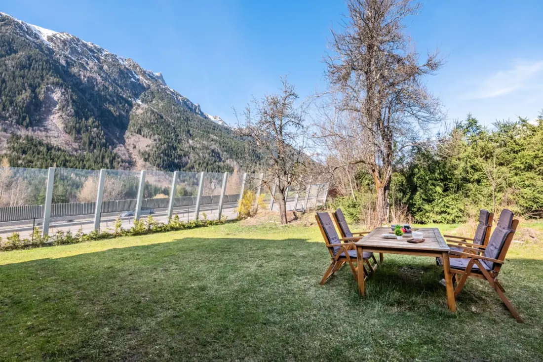Loft kilátással a Mont Blanc-ra és a Bossons-gleccserre