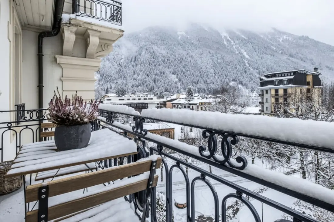Gyönyörű alkalmazás balcony-val Chamomix-ben