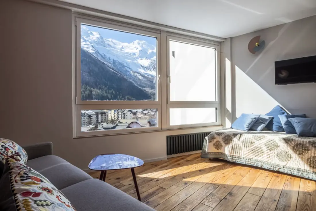 Charming Studio Mont Blanc at Pool