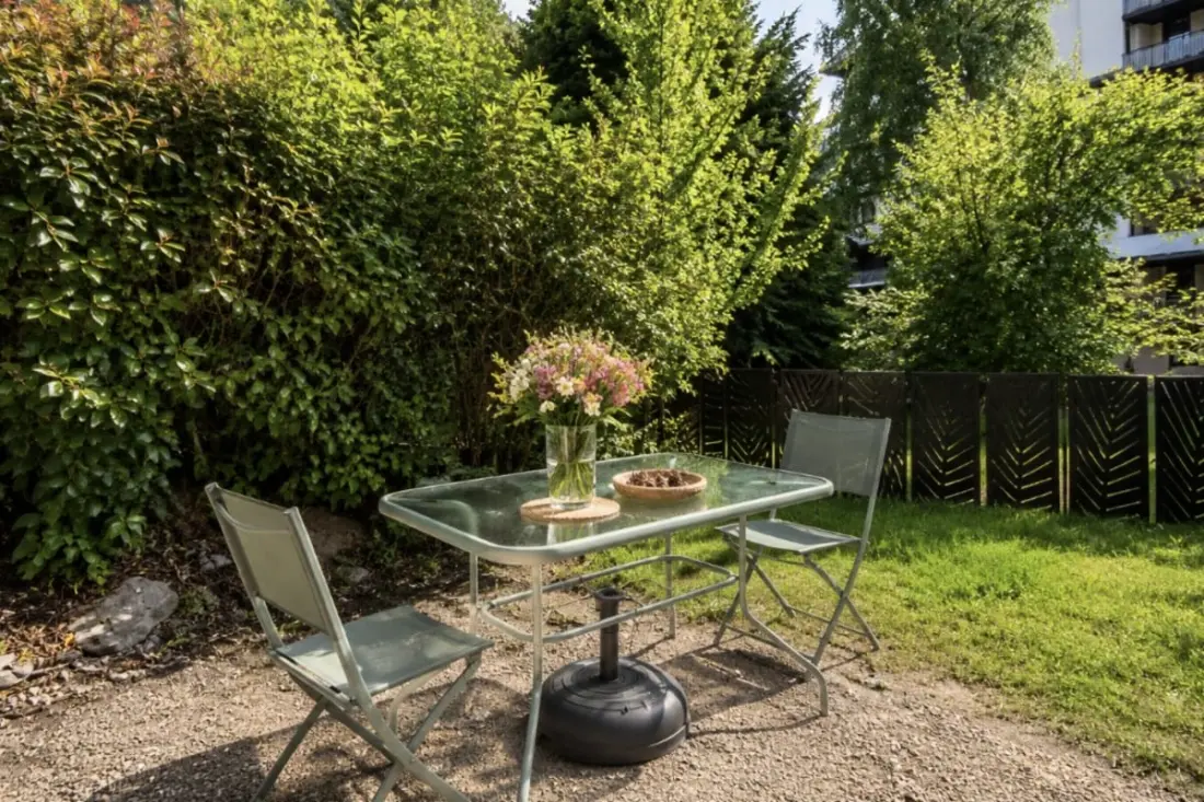 Studio with Full South Terrace és Mont-blanc View