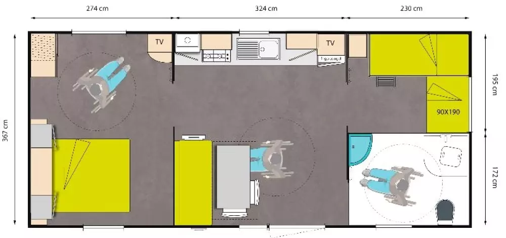 Campingplads Les Sous Bois du Lac