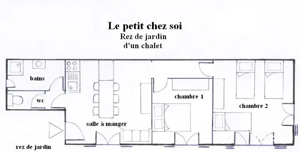 3 szobás apartman 5 fő részére Völgyre néző