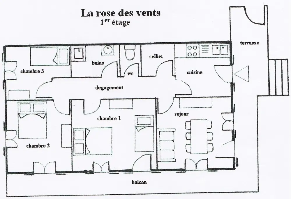 Apartman 7 fő. terasszal