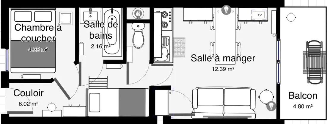 Residence 2 PIECES 4 PERSONNES