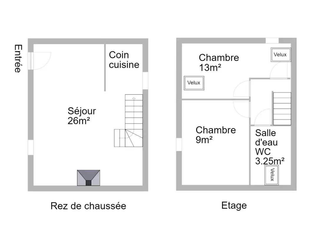 Gîte de France Ostal z fillo 2 uszy