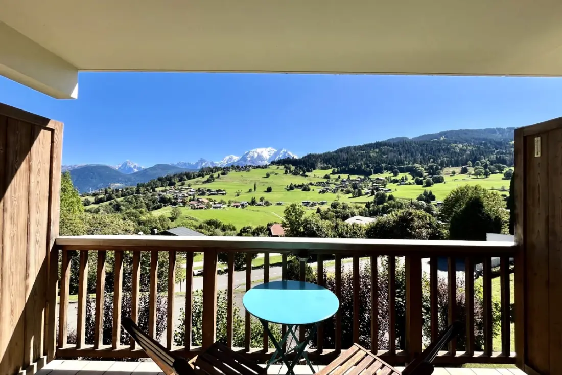 Meleg lakás Mont-blanc nézettel