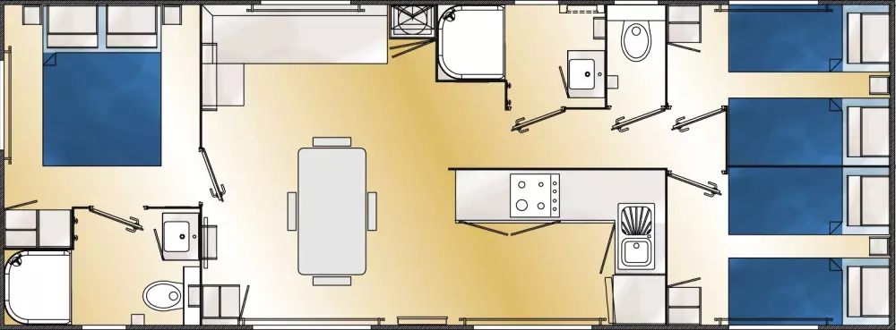 Camping Village la Vallée de Deauville5 Sterren★★★★★