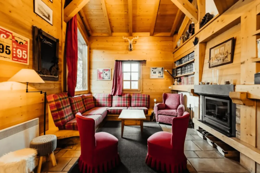 Chalet a balkonokkal a fél negyedben