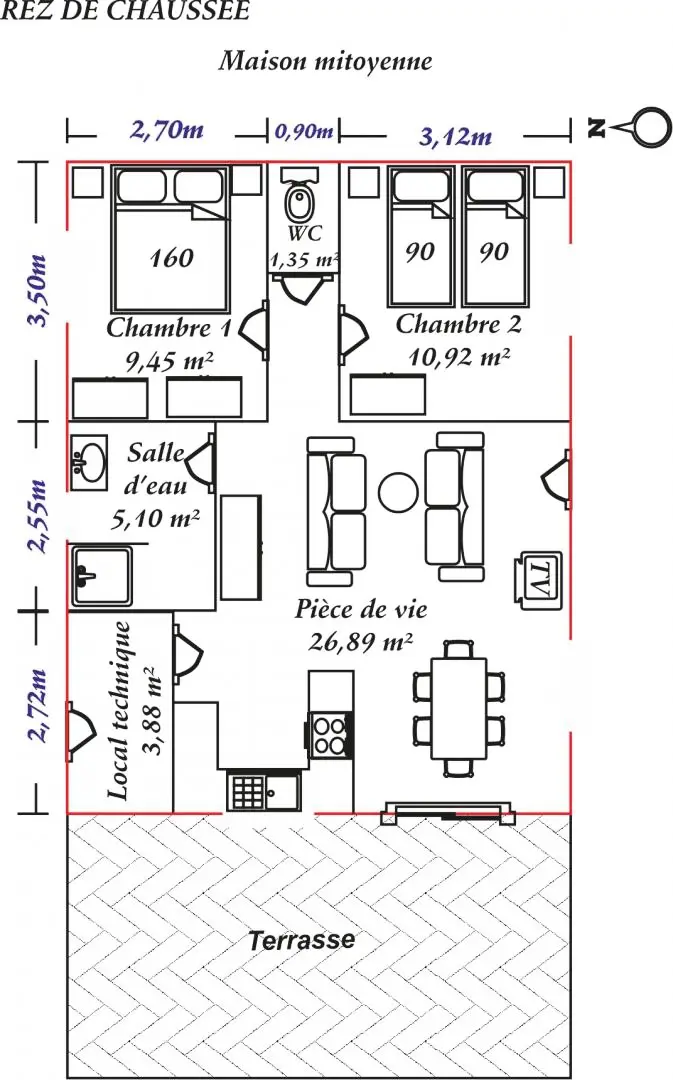 Gîte de France Gîtes de france® - a 2 sziklák háza 3 fül