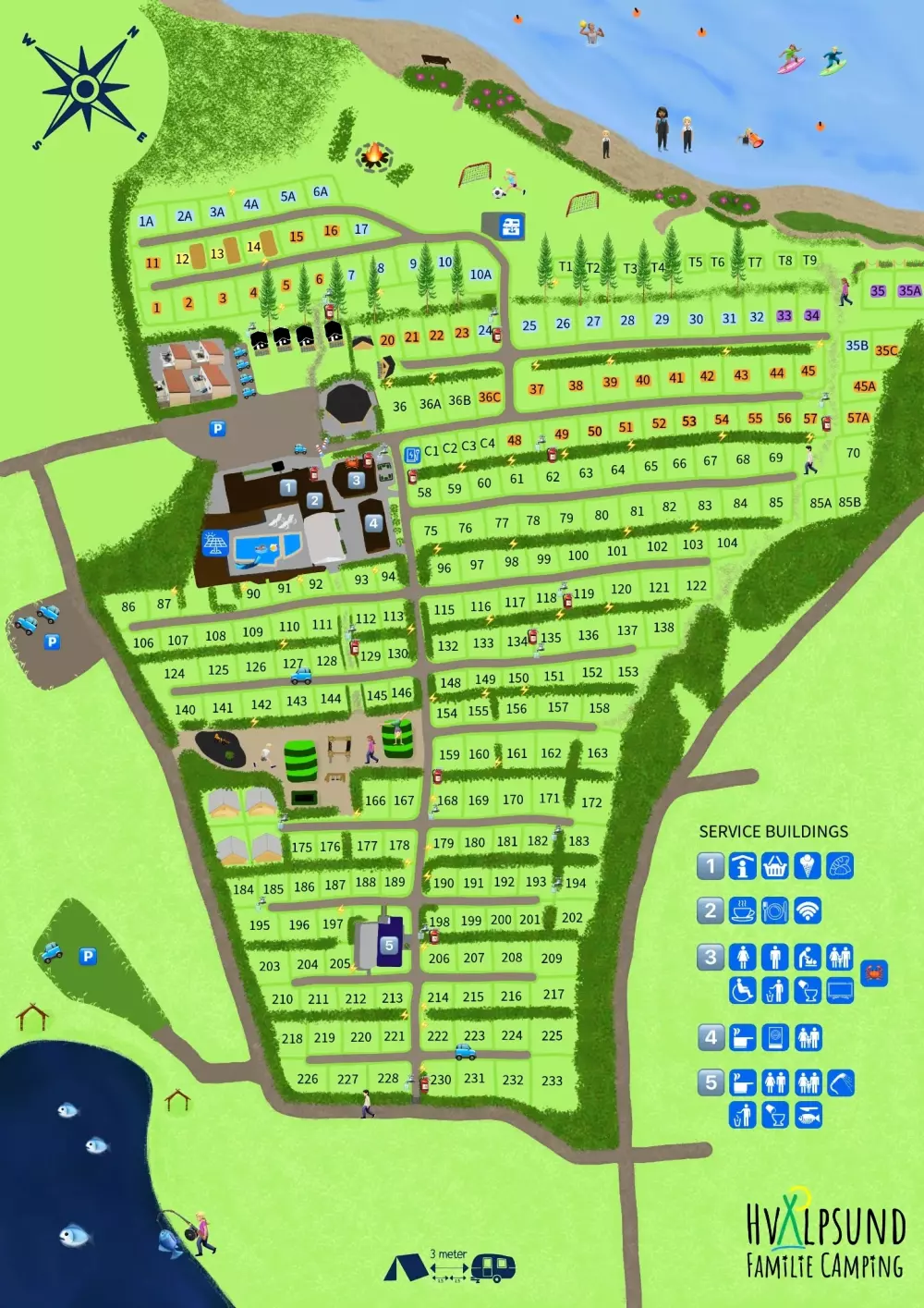 Campeggio per famiglie Hvalpsund 3 Stelle★★★