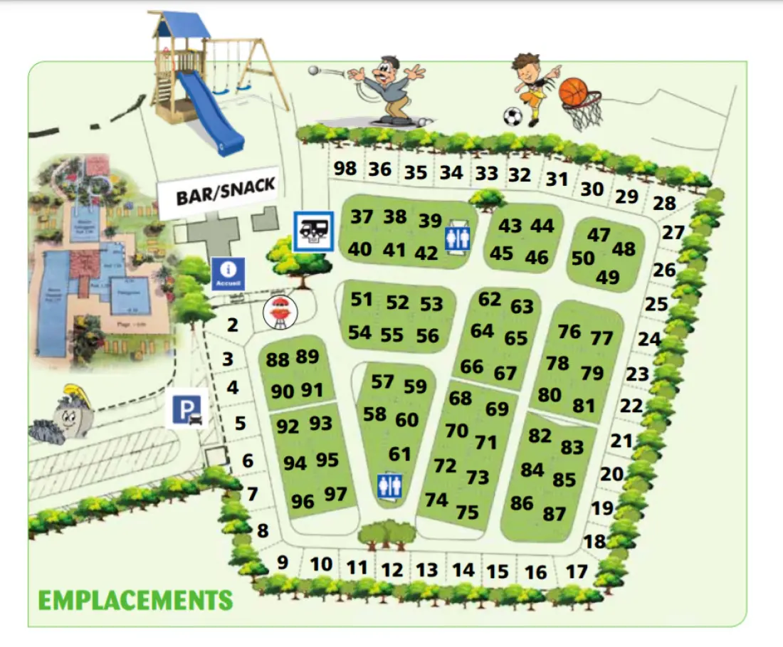 Ushuaïa Villages - Camping Le Port de Lacombe 3 Sterne★★★