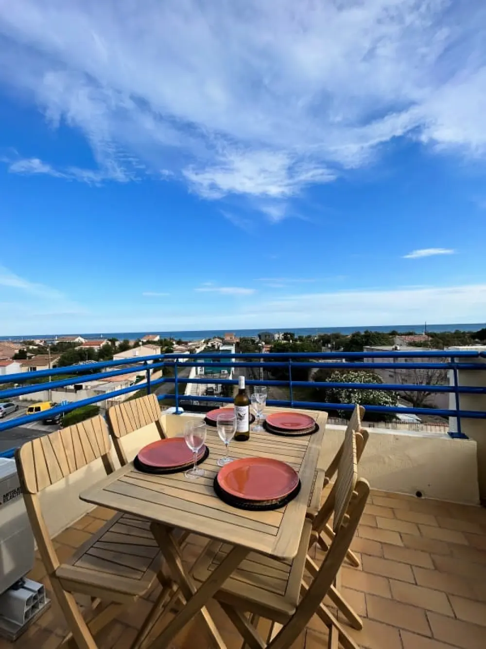 180° Panoramisch terras Zee- en vijverzicht