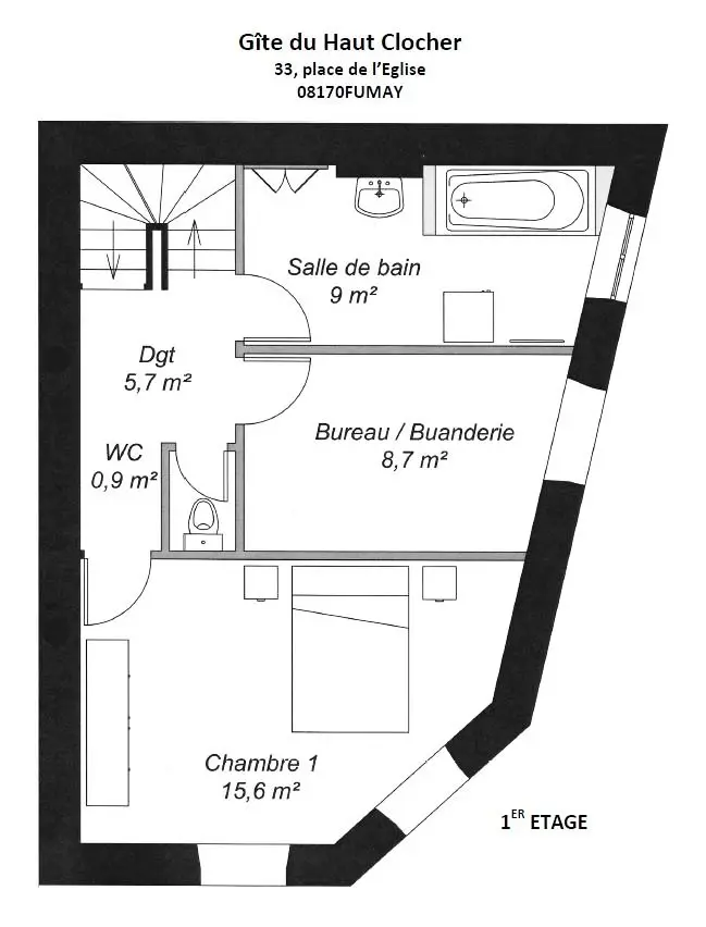 Gîte de France Der hohe Glockenturm 2 Ähren