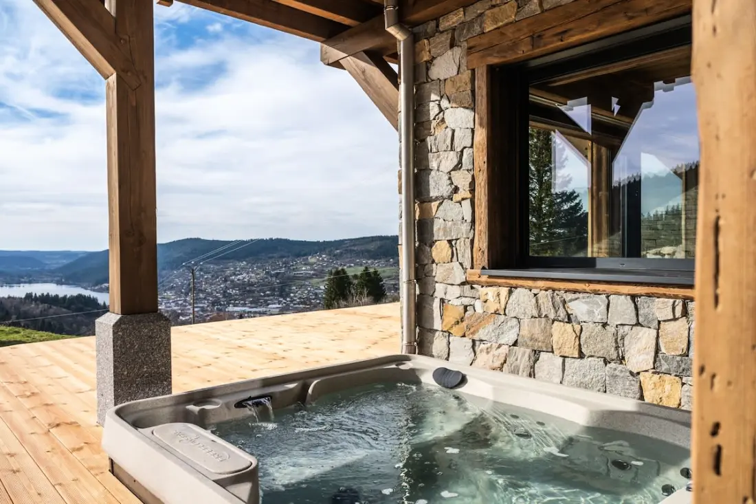 Alta Rocca, Chalet 14 Pers. in Gérardmer – úszómedence, Jacuzzi, Szauna