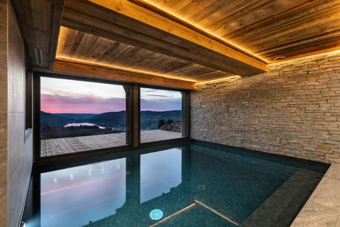 Alta Rocca, Chalet 14 Pers. in Gérardmer – úszómedence, Jacuzzi, Szauna