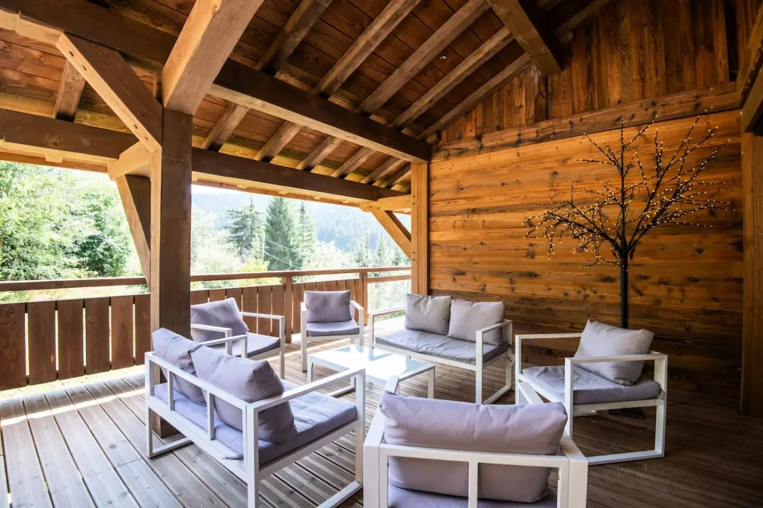 Ó Chalet Zen Altitude – Prestige Chalet Jacuzzival, Szaunával