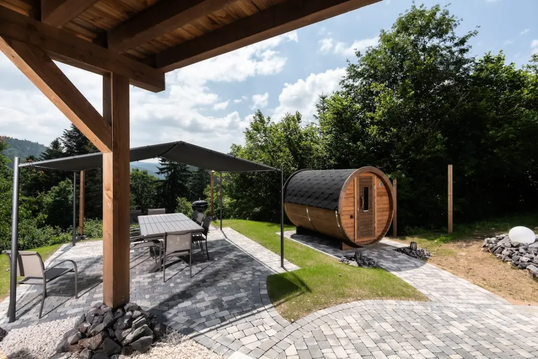 Chalet Le Carnotzet - 5 csillagos Chalet With Spa Covered, Szauna