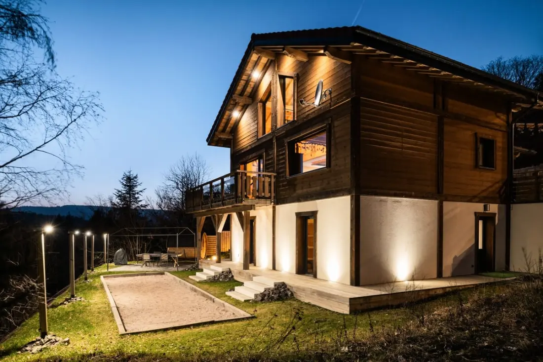 Chalet Le Carnotzet - 5 csillagos Chalet With Spa Covered, Szauna