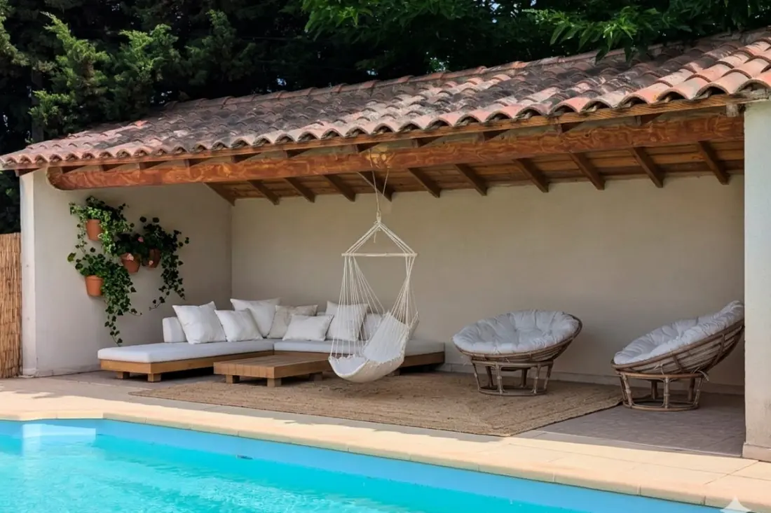 Family House Au Coeur De La Provence - úszómedence