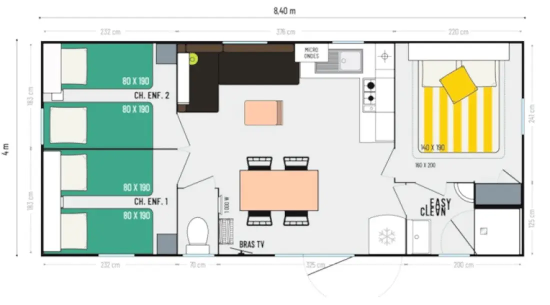 Camping Chalets Residencial SAINT JAMES LES PINS 3 Estrellas★★★