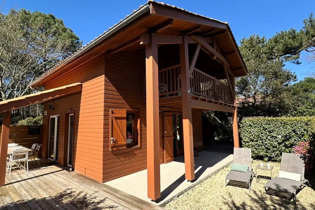 Chalet 3ch úszómedencével a szabadidős parkban