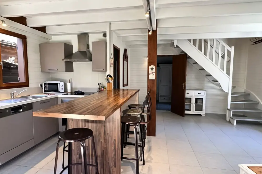Chalet 3ch úszómedencével a szabadidős parkban