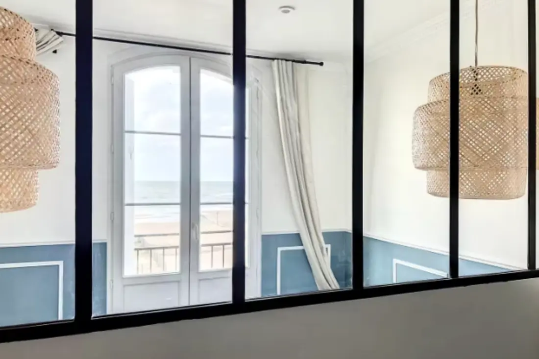 Sea View Apartman Balcony-val Houlgate-ban