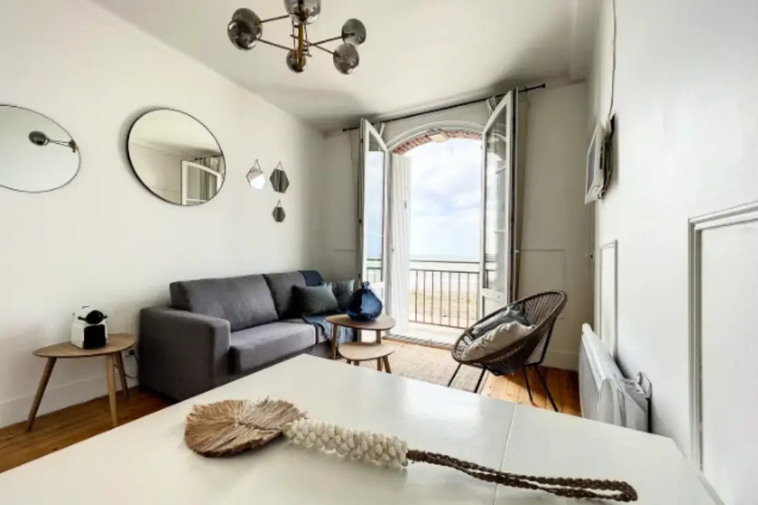 Sea View Apartman Balcony-val Houlgate-ban