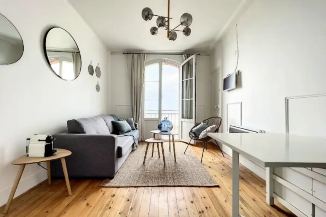 Sea View Apartman Balcony-val Houlgate-ban