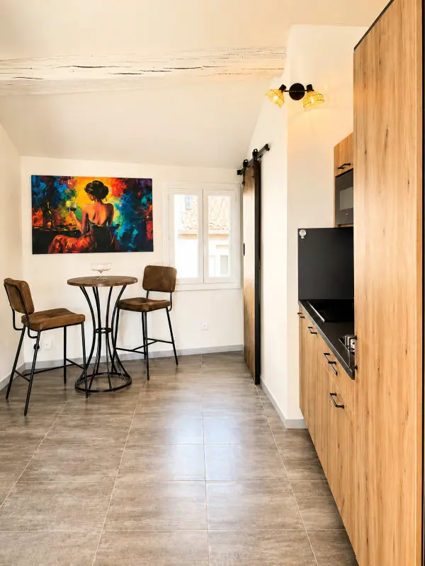 Apartman terasz a városközpontban