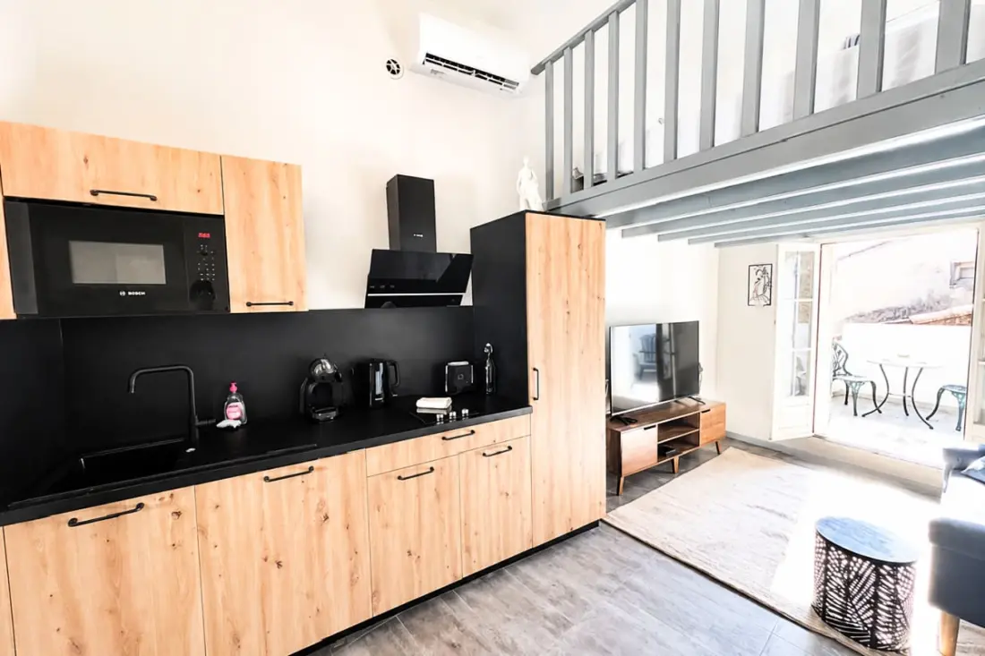 Apartman terasz a városközpontban