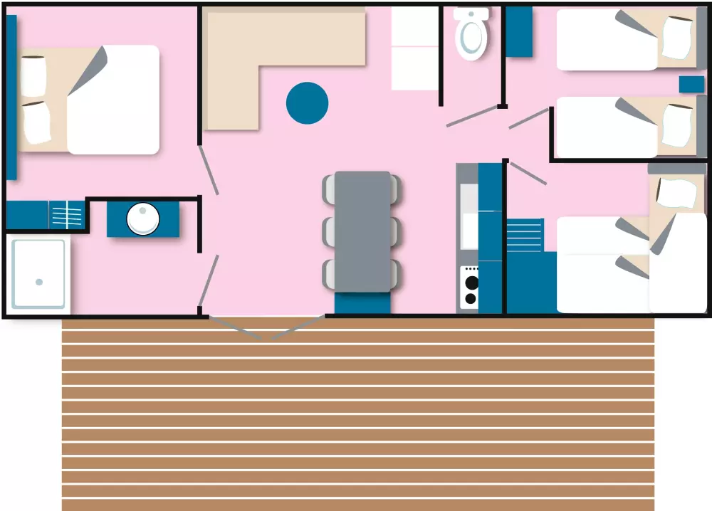 Airotel Camping La Roseraie Útvonalterv