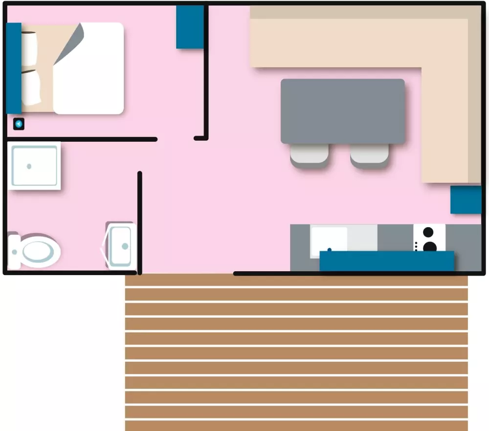 Airotel Camping La Roseraie Útvonalterv