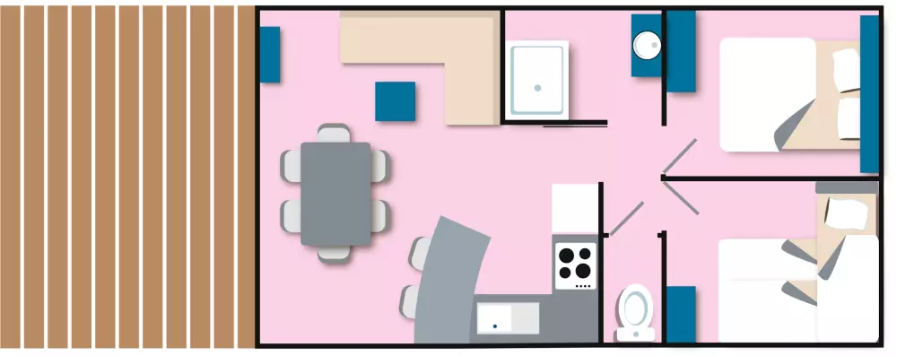 Airotel Camping La Roseraie Útvonalterv