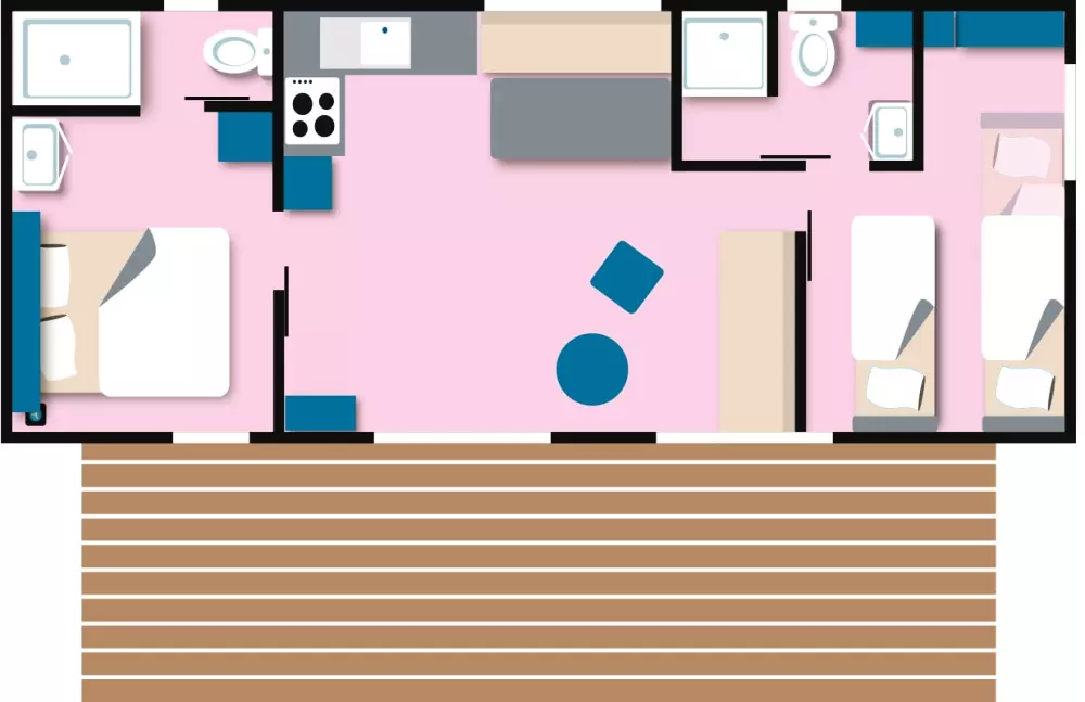 Airotel Camping La Roseraie Útvonalterv