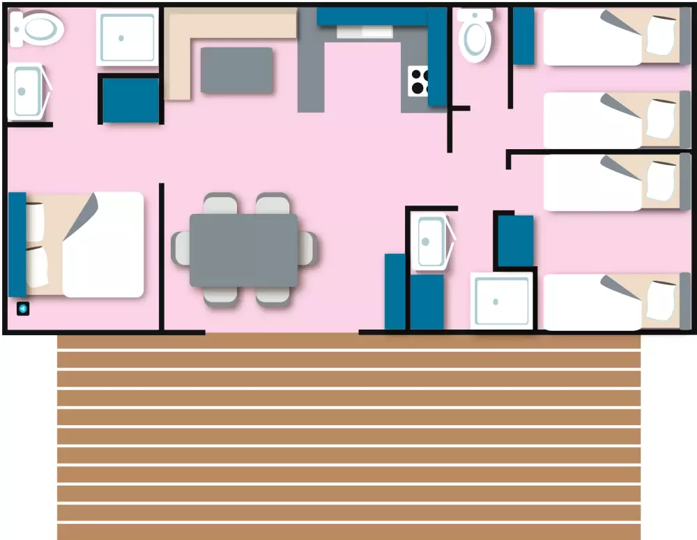 Airotel Camping La Roseraie Útvonalterv