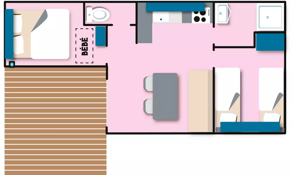 Airotel Camping La Roseraie Útvonalterv