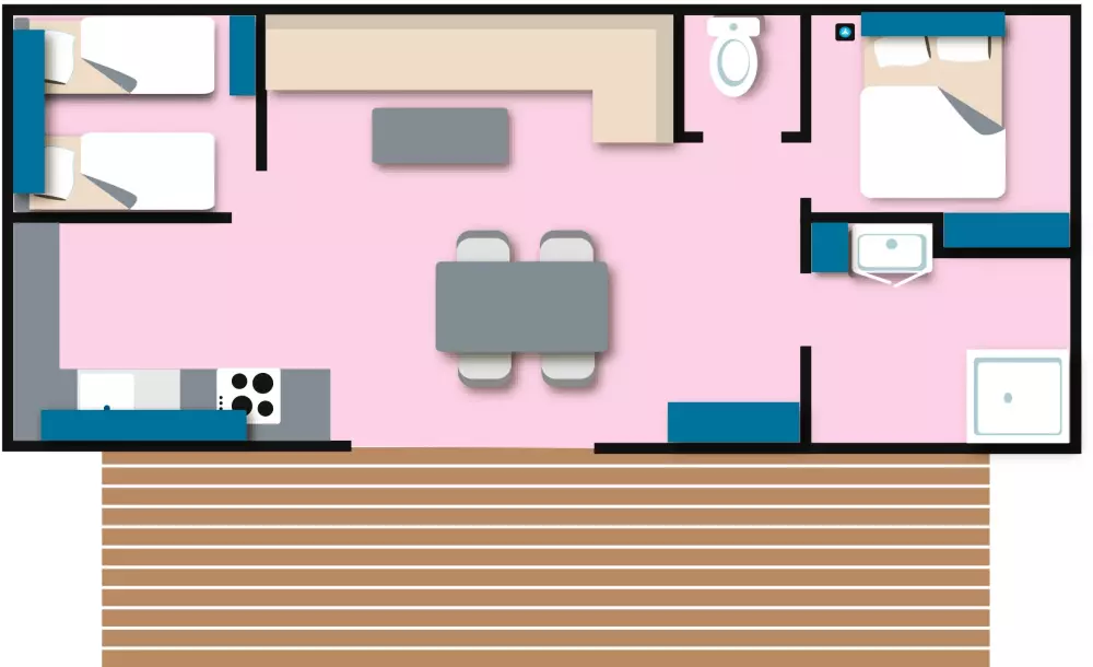 Airotel Camping La Roseraie Útvonalterv