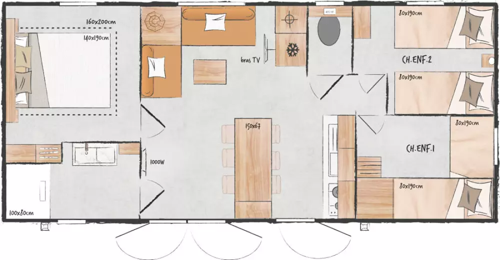 Campingplatz Le Parc Des Chênes 3 Sterne★★★