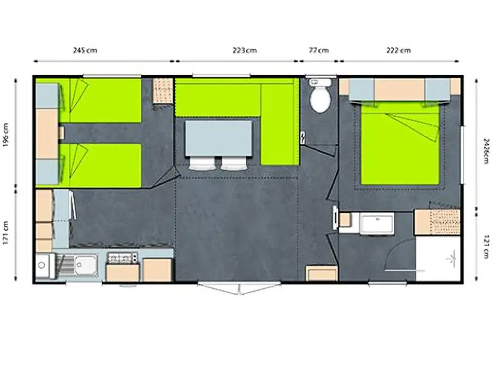Camping Paradis - Le Grand R 4 Sterren★★★★