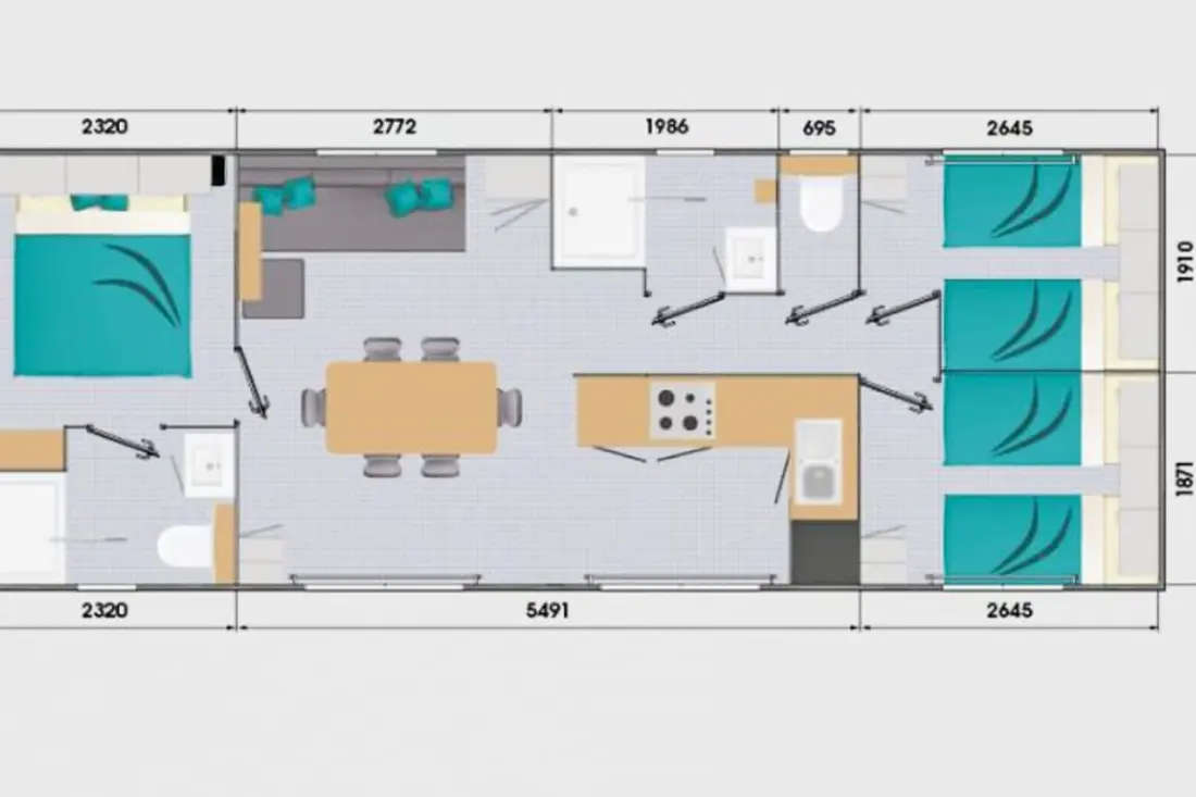 Mobil-home 6 Pers Golfe De Saint-tropez 4★