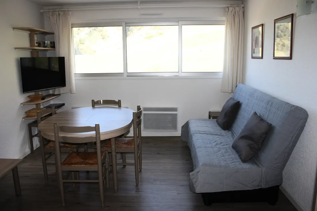 La Mongie apartman közvetlen hozzáféréssel a pályákhoz