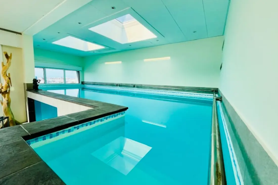 Vista mare del tetto eccezionale con piscina privata