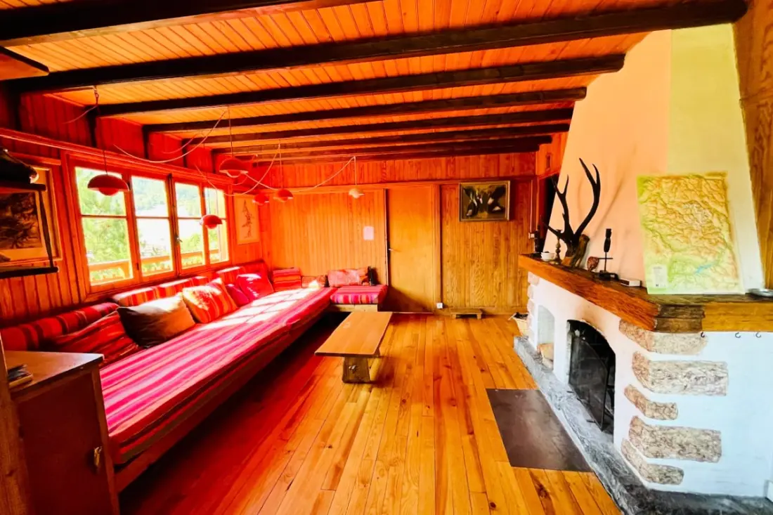 Chalet Alpin kandallóval, terasszal és kerttel