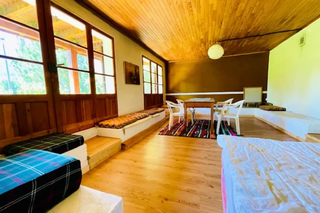 Chalet Alpin kandallóval, terasszal és kerttel