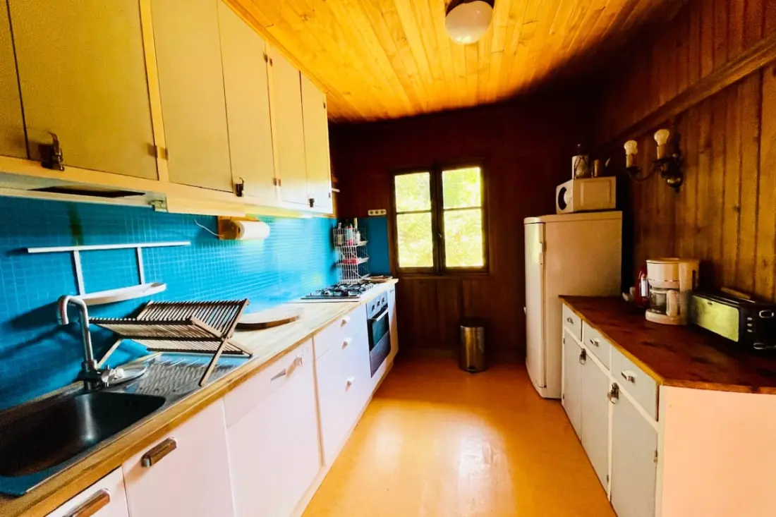 Chalet Alpin kandallóval, terasszal és kerttel