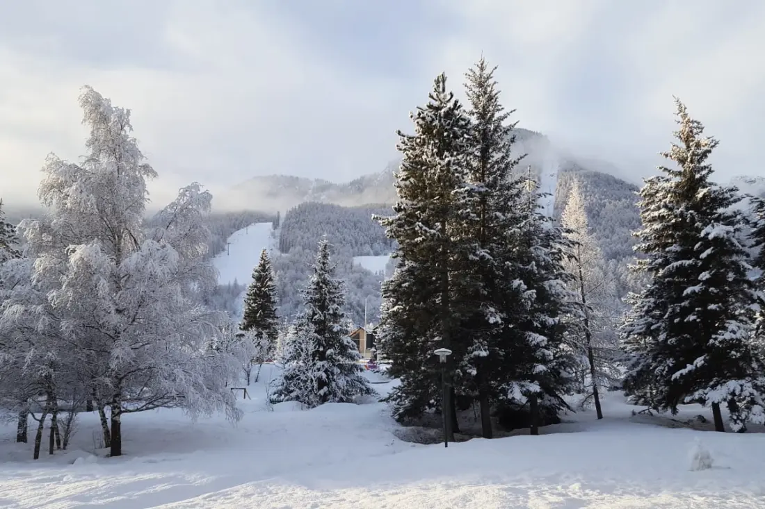 Balkon Sunset bei Pied des Pistes